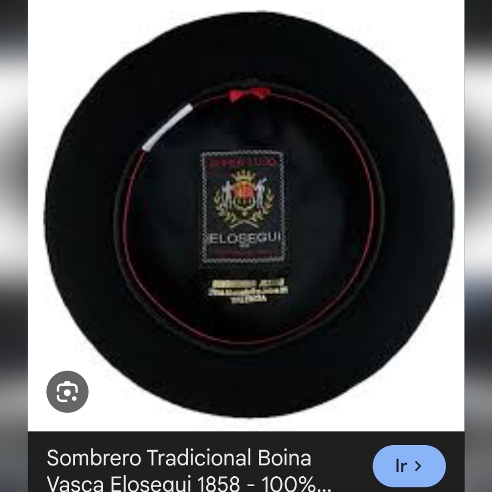 Black Traditional Basque Beret
